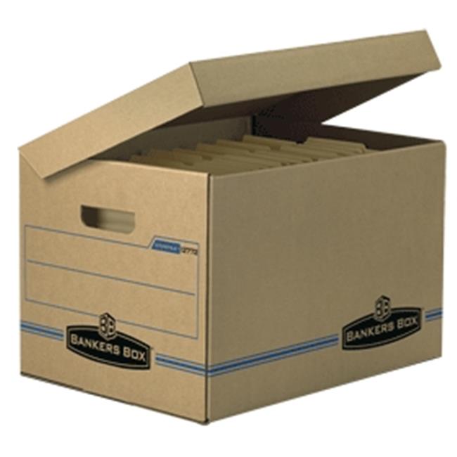 Fellowes Bankers Box Recycled Storage Box Brown 10x12x15 12772 Pack Of 12