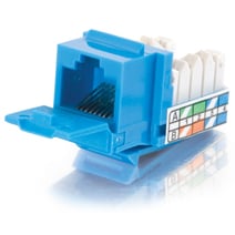 Picture of Cables To Go 35206 Cat5E 90 Keystone Jack Blue