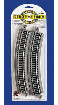 Picture of Bachmann Williams BAC44804 N 19 in. Radius Curved Track - 6