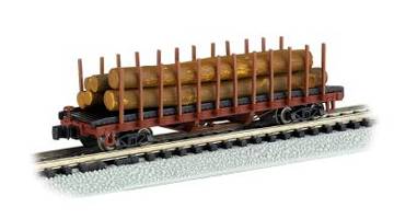 Bachmann Williams BAC18351 N ACF 40 ft. Log Car 1906-1935