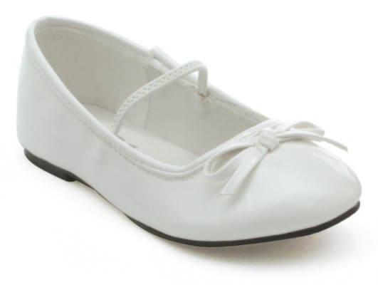 Picture of Ellie Shoes 182048 Ballet- White Child Shoes