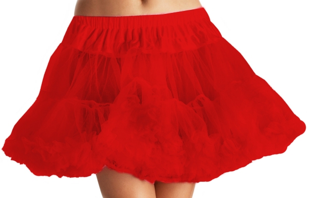 Picture of Leg Avenue 157374 Layered Tulle Petticoat Red- Plus
