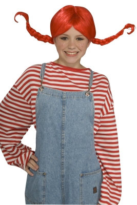 Forum Novelties 179636 Pippi Longstocking Red Costume Wig