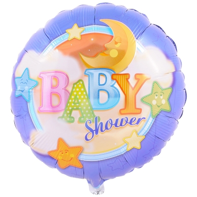 Party Destination 190385 Baby Shower Moon and Stars Foil Balloon