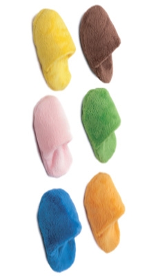 Picture of Doggles TYAPSL-99 Plush Slippers 6 pack - Assorted