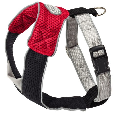 Picture of Doggles HAOMSM13 Small V Mesh Harness - Red-Black