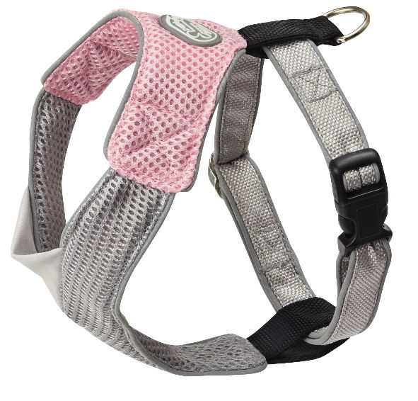 Picture of Doggles HAOMMD02 Medium V Mesh Harness - Pink-Gray