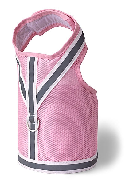 Picture of Doggles HAVMMD02 Medium V Vest Mesh Harness - Pink-Gray