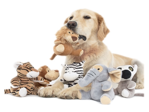 Picture of Doggles TYAPSF-99 Plush Safari Animals 6 pack - Assorted