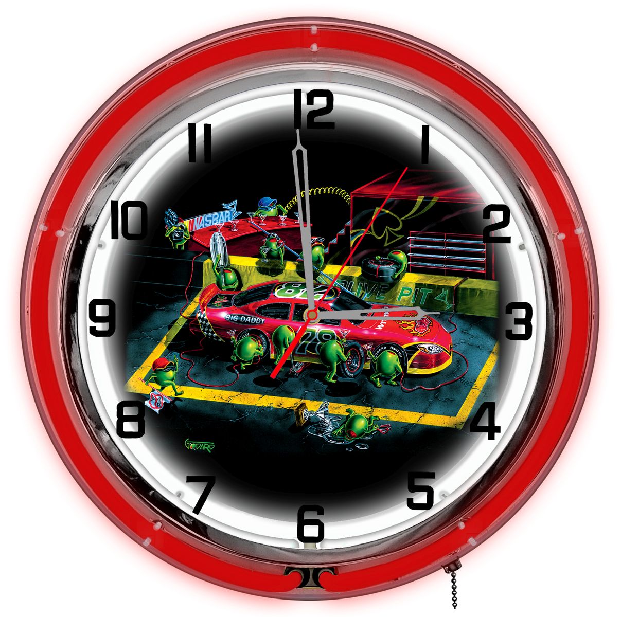 GODNC18-12 Nasbar 18 in. Neon Clock
