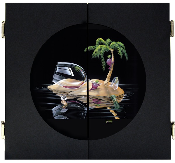 Lost In Paradise Dartboard Cabinet