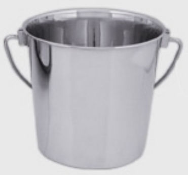 Picture of QT Dog SS0145 13 Quart Bucket - Stainless Steel