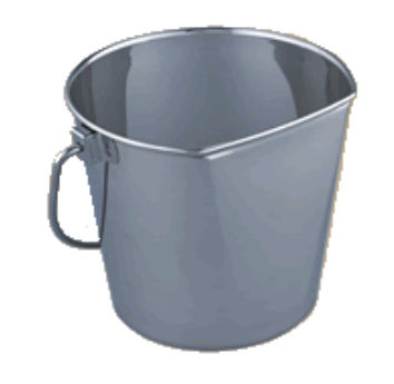 Picture of QT Dog SS0223 6 Quart Flat Sided Bucket