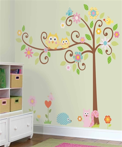 Picture of Roommates RMK1439SLM Scroll Tree Peel & Stick Mega Pack Wall Decals