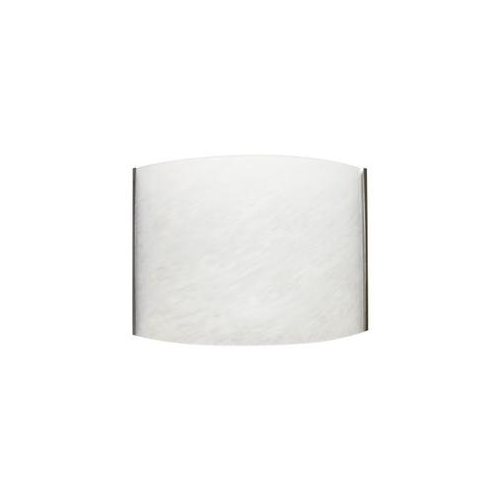 Efficient Lighting   Contemporary Wall Sconce  Brushed Nickel Finish with Alabaster Glass  Energy Star Qualified
