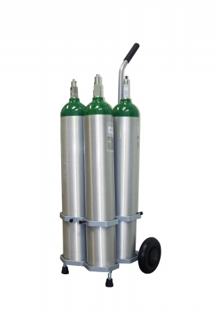 Picture of Responsive Respiratory 4 Cyl D- E Cart&amp;amp;#44; adj handle - 150-0130 
