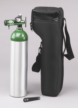 Picture of Responsive Respiratory Shoulder Kit- 0-8 LPM regulator -D cylinder -case -wrench - 140-0300 