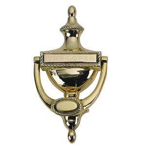 Picture of BRASS Accents A06-K0170-605 Rope Door Knocker 8 in. Polished Brass