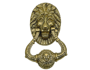 Picture of BRASS Accents A07-K5000-605 Lion Door Knocker 7-.50 in. Polished Brass