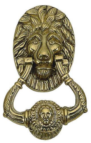 Picture of BRASS Accents A07-K5000-609 Lion Door Knocker 7-.50 in. Antique Brass