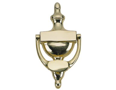 Picture of BRASS Accents A07-K5520-605 Traditional Door Knocker 8 in. Polished Brass