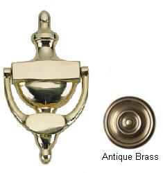 Picture of BRASS Accents A07-K5520-609 Traditional Door Knocker 8 in. Antique Brass