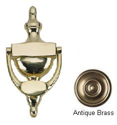 Picture of BRASS Accents A07-K6550-609 Traditional Door Knocker 6 in. Antique Brass