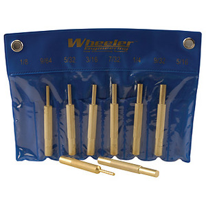Engineering Punch Set 8 Piece Brass