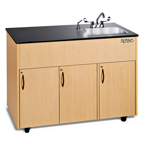 ADAVM-LM-SS1DN Advantage 1D Portable Hand-Washing Station - Maple