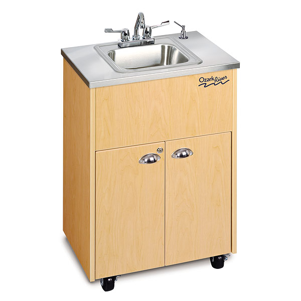 Silver Series Premier 1 Hand-Washing Station - Maple