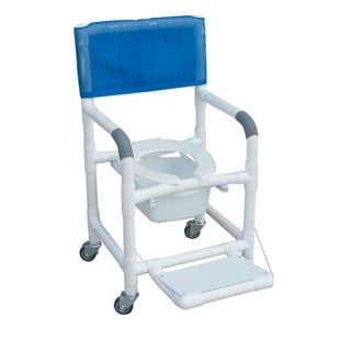 Picture of MJM International 118-3-FF-SQ-PAIL Shower- Commode Chair