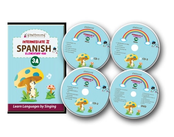 Picture of Sing2Learn Spanish-3A-combo Intermediate 2 Spanish DVD-CD-HB 301-315