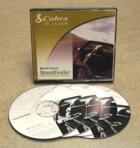 Picture of Cobra GPA1500SW GPS Solutions StreetFinder Software  4 CD with Case