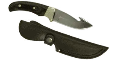 Picture of Double FCH04 Skinning Knife with Gut Hook