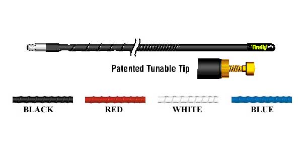 FL3-B 3 ft. Firefly .63 Wave100 Wt Antenna - Black