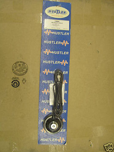 4 in.Black Magnet Nmo Style with 17 ft. Rg58 Coax - Black - 4 in.