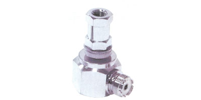 Right Angle Adaptor with .38 in.X24 Double Hex Stud