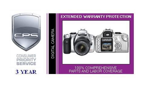 Picture of Consumer Priority Service DCM3-1000 3 Year Digital Camera under $1 000.00