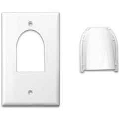 Picture of Vanco International 120613X Single Gang 2 Piece Wall Plate Ivory- 120613X