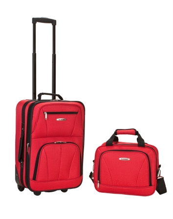 Picture of Rockland F102-Red 2 Pc Red Luggage Set