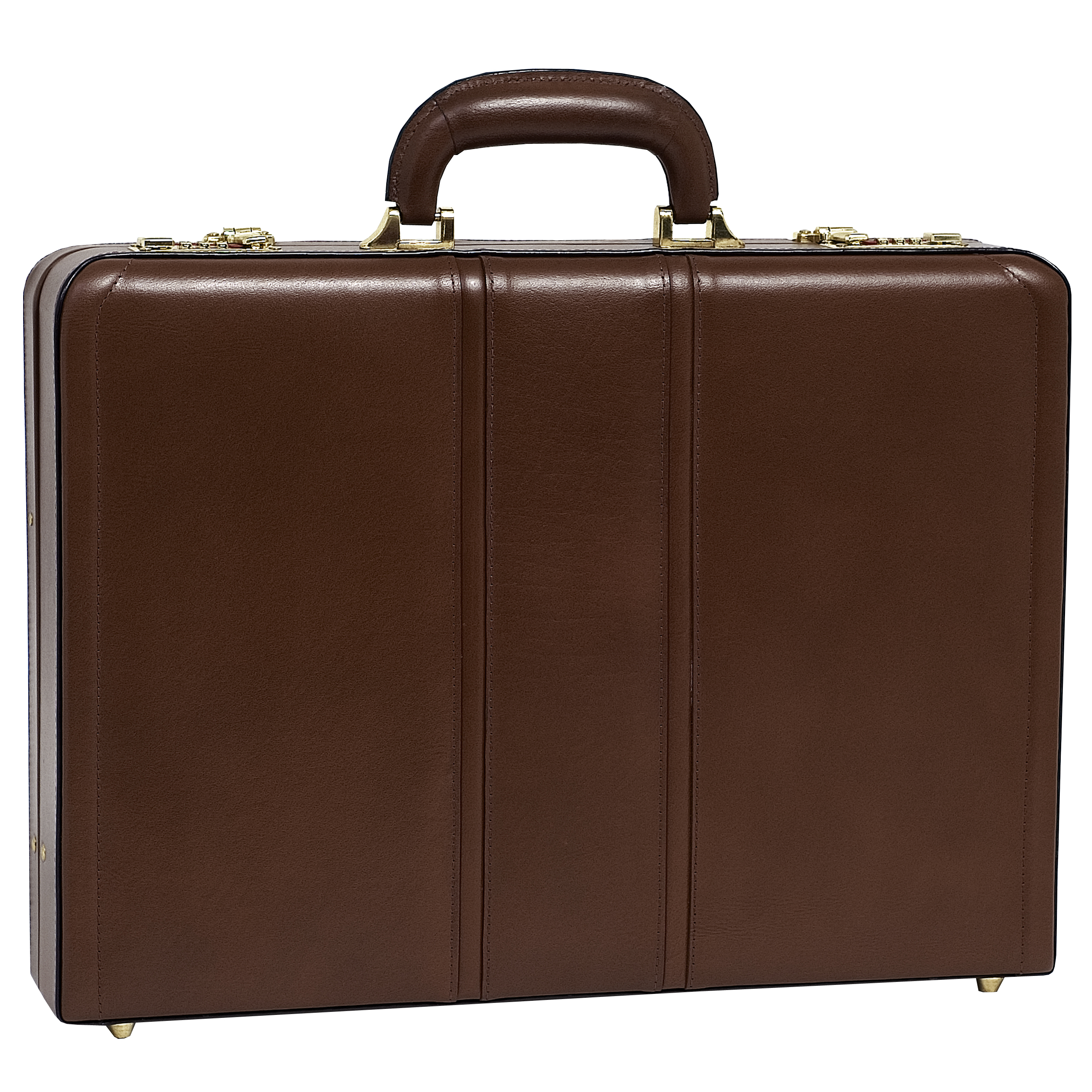 Picture of McKlein 80464 Coughlin 80464- Brown Leather Expandable Attache Case