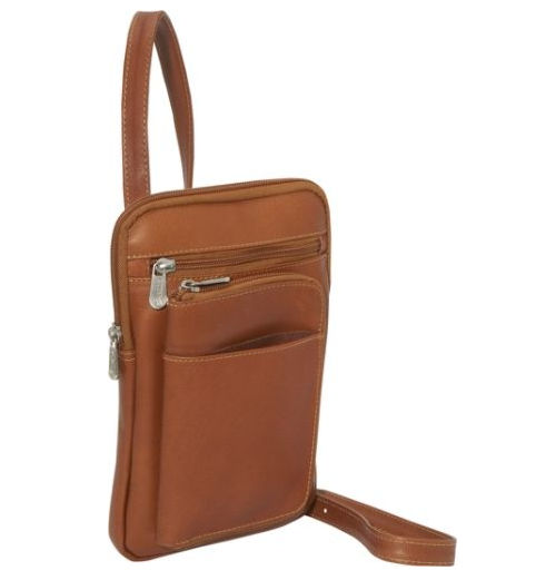 Picture of Piel Leather 8625 Hanging Travel Organizer - Saddle
