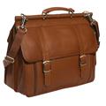 Piel Leather 2368 European Briefcase - Saddle Piel Leather 2368 European Briefcase - Saddle