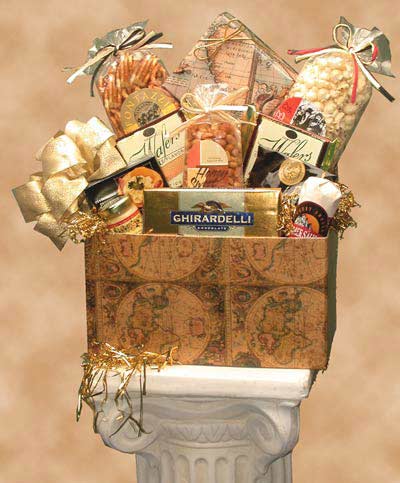 Picture of Gift Basket 82042 Medium Classic Globe Gift Box for Gift Baskets