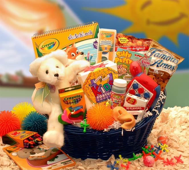 Picture of Gift Basket 890232 14&quot; x 10&quot; x 6&quot; Kids Stop Activity Gift Basket