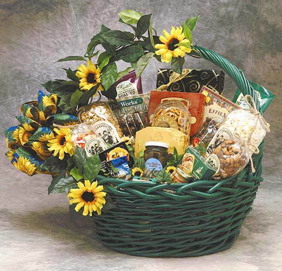 Picture of Gift Basket 81092 Medium Sunflower Treats Gift Basket