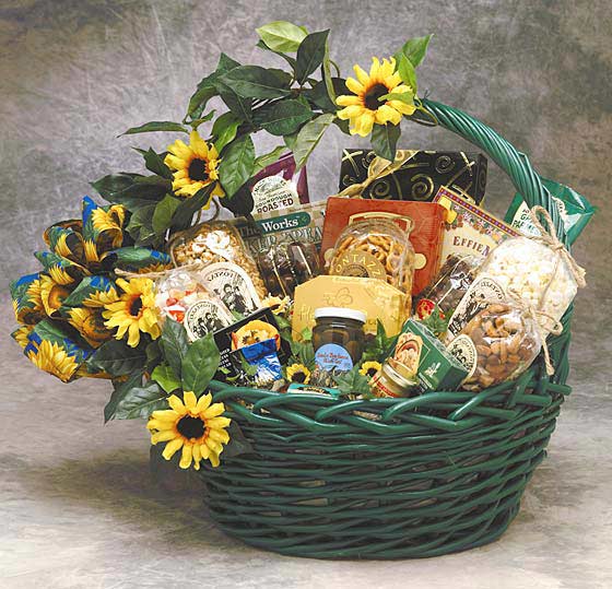 Picture of Gift Basket 81091 Large Sunflower Treats Gift Basket