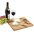 Picnic at Ascot CB15 Celtic Cheese Board Set - Ceramic Dish - Bamboo Picnic at Ascot CB15 Celtic Cheese Board Set - Ceramic Dish - Bamboo