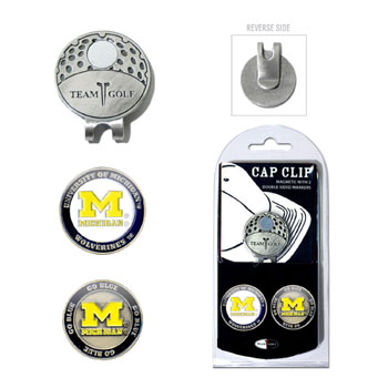 22247 Michigan Wolverines Golf Ball Marker Hat Clip