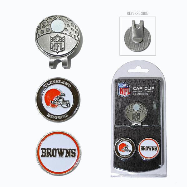 Picture of Team Golf 30747 Cleveland Browns Golf Ball Marker Hat Clip